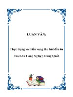 Thực trạng và triển vọng thu hút đầu tư vào Khu Công Nghiệp Dung Quất