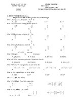 ĐỀ KIỂM TRA HỌC KỲ 2 MÔN TOAN 7