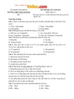 Đề thi học kì 1 môn Địa lý lớp 12 trường THPT Thuỵ Hương, Hải Phòng năm học 2016  2017 
