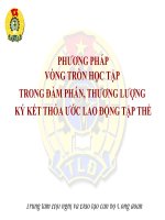 Phương Pháp Vòng Tròn Học Tập Trong Đàm Phán, Thương Lượng Ký Kết Thỏa Ước Lao Động Tập Thể