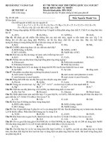 Đề thi thử môn hoá 2017 