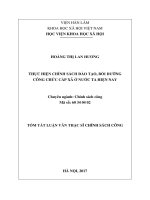 Thực hiện chính sách đào tạo, bồi dưỡng công chức cấp xã ở nước ta hiện nay tt 