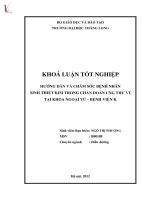 Hướng dẫn và chăm sóc bệnh nhân sinh thiết kim trong chẩn đoán ung thư vú tại Khoa Ngoại vú - Bệnh viện K