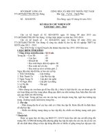 KẾ HOẠCH CHỦ NHIỆM LỚP