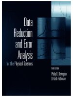 Ebook Data reduction and error analysis for the physical sciences (3rd edition) Part 1