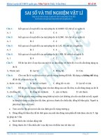 Sai số và thí nghiệm vật lý 