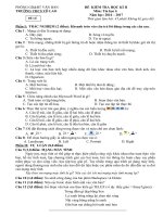 ĐỀ THI TIN 6 HỌC KỲ 2