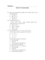 Bài tập trắc nghiệm Hóa 10 chương 4 (có đáp án)