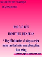 Thay đổi nhận thức và nâng cao trách nhiệm của thanh niên trong phòng chống tham nhũng