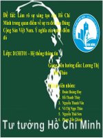 Làm rõ sự sáng tạo của Hồ Chí Minh trong quan điểm về sự ra đời của Đảng Cộng Sản Việt Nam. Ý nghĩa của quan điểm đó