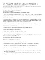 AN TOÀN LAO ĐỘNG KHI LÀM VIỆC TRÊN CAO 1