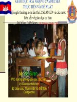 Giáo Dục Hòa Nhập Ở Campuchia Thực Tiễn Và Đề Xuất