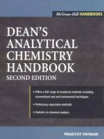 Ebook Analytical chemistry handbook (2nd edition) Part 1