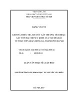Kiểm sát điều tra các tội cố ý gây thương tích hoặc gây tổn hại cho sức khỏe người khác, từ thực tiễn quận Đống Đa, Hà Nội