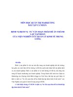 Định vị dịch vụ soạn thảo đề án thành lập tập đoàn