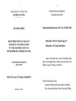 Hoàn thiện công tác quản lý vốn đầu tư xây dựng cơ bản từ ngân sách nhà nước của huyện Bình Sơn, tỉnh Quảng Ngãi