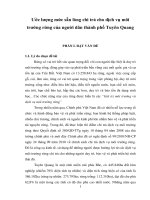 Đề tài Ước lượng mức sẵn lòng chi trả cho dịch vụ môi trường rừng của người dân thành phố Tuyên Quang