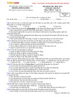 Đề thi học kì 1 môn Giáo dục công dân lớp 12 trường THPT Đa Phúc, Hà Nội năm học 2016  2017 