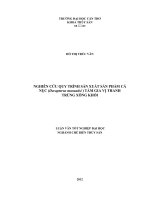 Luận văn chế biến thủy sản Nghiên cứu quy trình sản xuất sản phẩm cá nục (decapterus maruadsi) tẩm gia vị thanh trùng xông khói