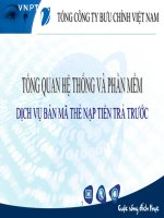 Tổng Quan Hệ Thống Và Phần Mềm Dịch Vụ Bán Mã Thẻ Nạp Tiền Trả Trước