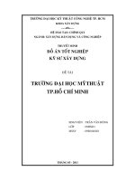 Luận văn Thiết kế Đại học Mỹ thuật TP.Hồ Chí Minh