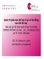 Quản trị giáo dục đại học là gì và tác động của vấn đề này