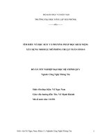 đồ án tốt nghiệp đại học chính quy Tìm hiểu về học máy và phương pháp học khái niệm. Xây dựng module mô phỏng thuật toán Find-s