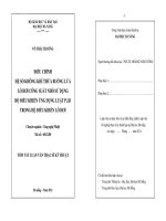 Điều chỉnh hệ số không khí thừa buồng lửa lò hơi công suất nhỏ sử dụng bộ điều khiển ứng dụng luật P.I.D trong hệ điều khiển lò hơi