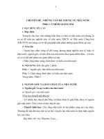 BÀI GIẢNG NHÀ nước và PHÁP LUẬT   CHUYÊN đề NHỮNG vấn đề CHUNG về NHÀ nước