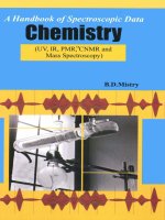 Ebook A Handbook of spectroscopic data chemistry Part 1