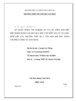 Sáng kiến kinh nghiệm Sử dụng video, thí nghiệm ảo và các hình ảnh phù hợp nhằm nâng cao kết quả học tập môn Vật lý của học sinh lớp 12A1 Trường THPT số 3