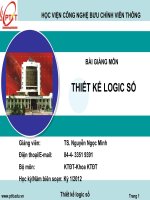 Bài giảng THIẾT KẾ LOGIC SỐ