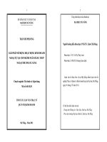 Giải pháp mở rộng hoạt động kinh doanh ngoại tệ tại chi nhánh ngân hàng TMCP ngoại thương Đà Nẵng