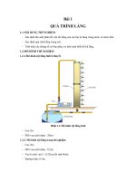 Báo cáo Thực hành Cơ sở Công Nghê Môi Trường