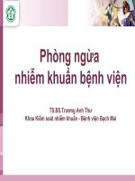 Phòng ngừa nhiễm khuẩn bệnh viện