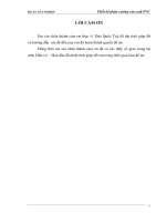 Luận văn   Thiết kế phân xưởng sản xuất PVC công suất 40.000 tấnnăm