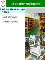 Bài Giảng Sản Xuất Sạch Hơn Trong Công Nghiệp