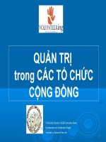 Bài Giảng Quản Trị Trong Các Tổ Chức Cộng Đồng