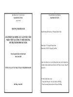 Giải pháp tạo động lực làm việc cho nhân viên tại công ty môi trường đô thị thành phố Đà Nẵng