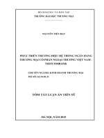 Phát triển thương hiệu hệ thống ngân hàng thương mại cổ phần Ngoại thương Việt Nam - Vietcombank