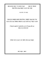 Trách nhiệm bồi thường thiệt hại do tài sản gây ra theo pháp luật dân sự việt nam (TT)