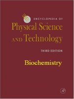 Ebook Encyclopedia of physical science and technology  Biochemistry (3rd edition) Part 1