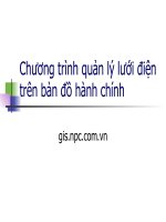 Chương trình quản lý lưới điện trên bản đồ hành chính