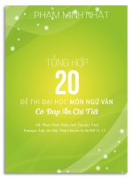 tổng hợp 20 đề thi thử THPT quốc gia môn ngữ văn