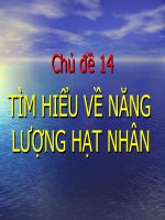 Bài giảng TÌM HIỂU VỀ NĂNG LƯỢNG HẠT NHÂN
