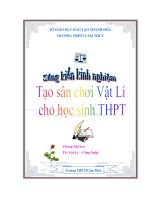 Sáng kiến kinh nghiệm Tạo sân chơi vật lý cho học sinh THPT