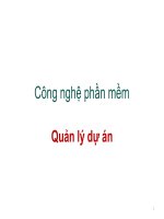 Công nghệ phần mềm Quản lý dự án