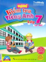 BỘ ĐỀ KIỂM TRA TIẾNG ANH LỚP 7 TẬP 1