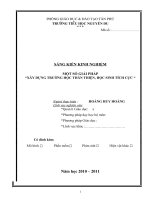 skkn một số GIẢI PHÁP “xây DỰNG TRƯỜNG học THÂN THIỆN, học SINH TÍCH cực 