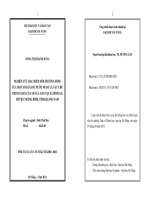 Nghiên cứu đặc điểm môi trường sống của một số loài ốc nước ngọt là vật chủ trung gian của sán lá gan tại xã Bình An, huyện Thăng Bình, tỉnh Quảng Nam.